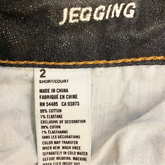 American Eagle 2 Short Jeggings Distressed Patched Vintage Collection Jeans - Picture 9 of 12